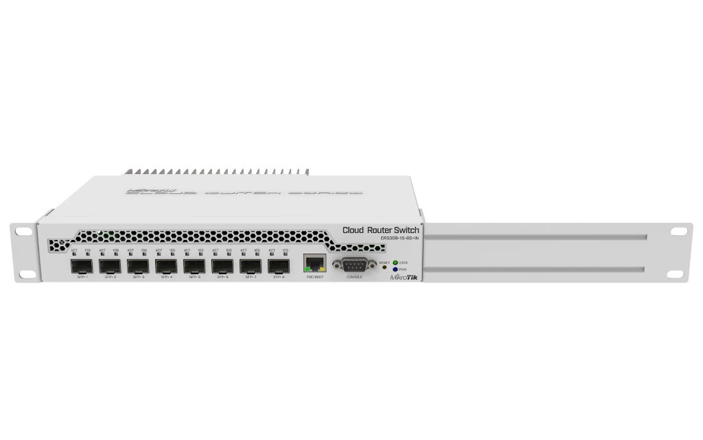 CRS309-1G-8S+IN-Mikrotik CRS309-1G-8S+IN 10G Fiber Switch, 8× SFP+ Port, 162 Gbps Kapasite