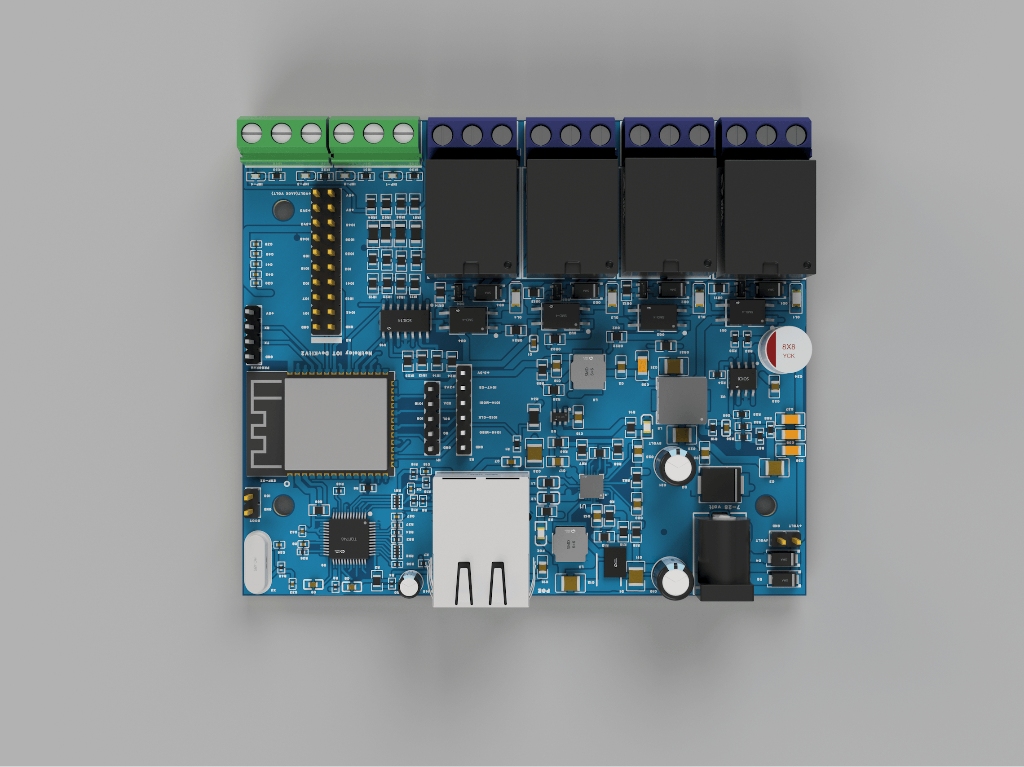 NetRelay NR001 NetRelay IoT Development Board 4 Röle (PoE-Ethernet-WiFi Lan Relay) Geliştirme Kartı ürün görseli 9 - wifidepo