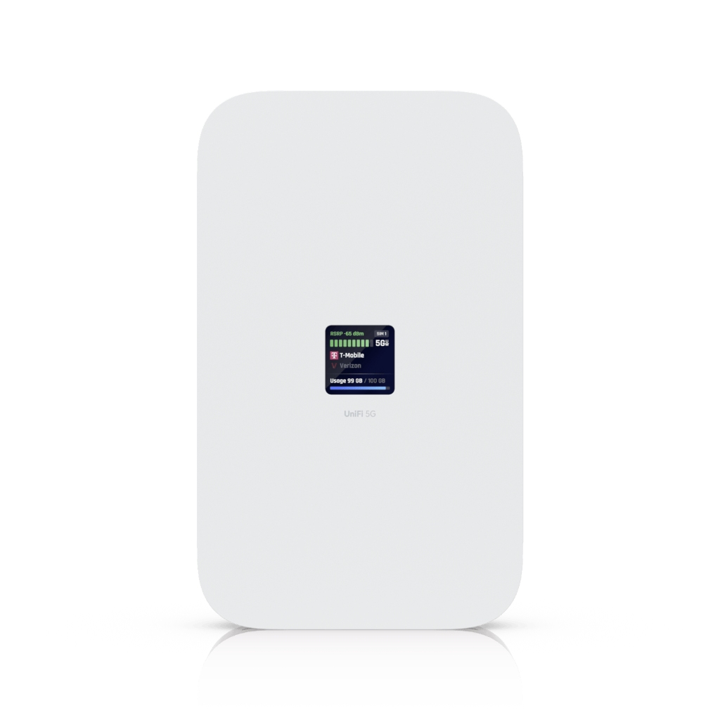 -UBNT UniFi 5G Max (U5G-Max) | 3.4 Gbps 5G, Çift SIM/eSIM UniFi Modem