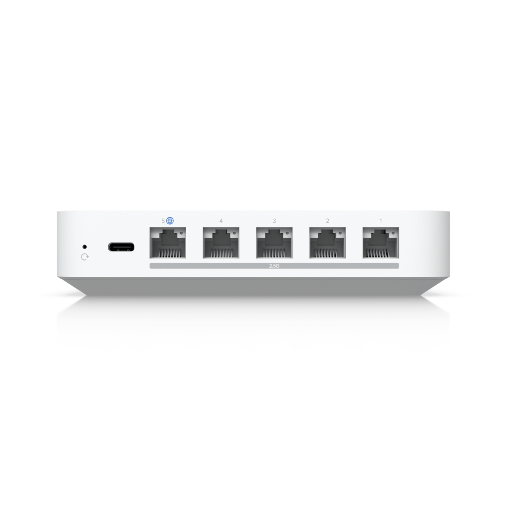 UBNT UCG-Max UBNT UniFi Cloud Gateway Max (UCG-Max) – 2.5G Çoklu-WAN Cloud Gateway | 2.3 Gbps IDS/IPS, 30+ UniFi Cihaz, NVMe NVR ürün görseli 4 - wifidepo