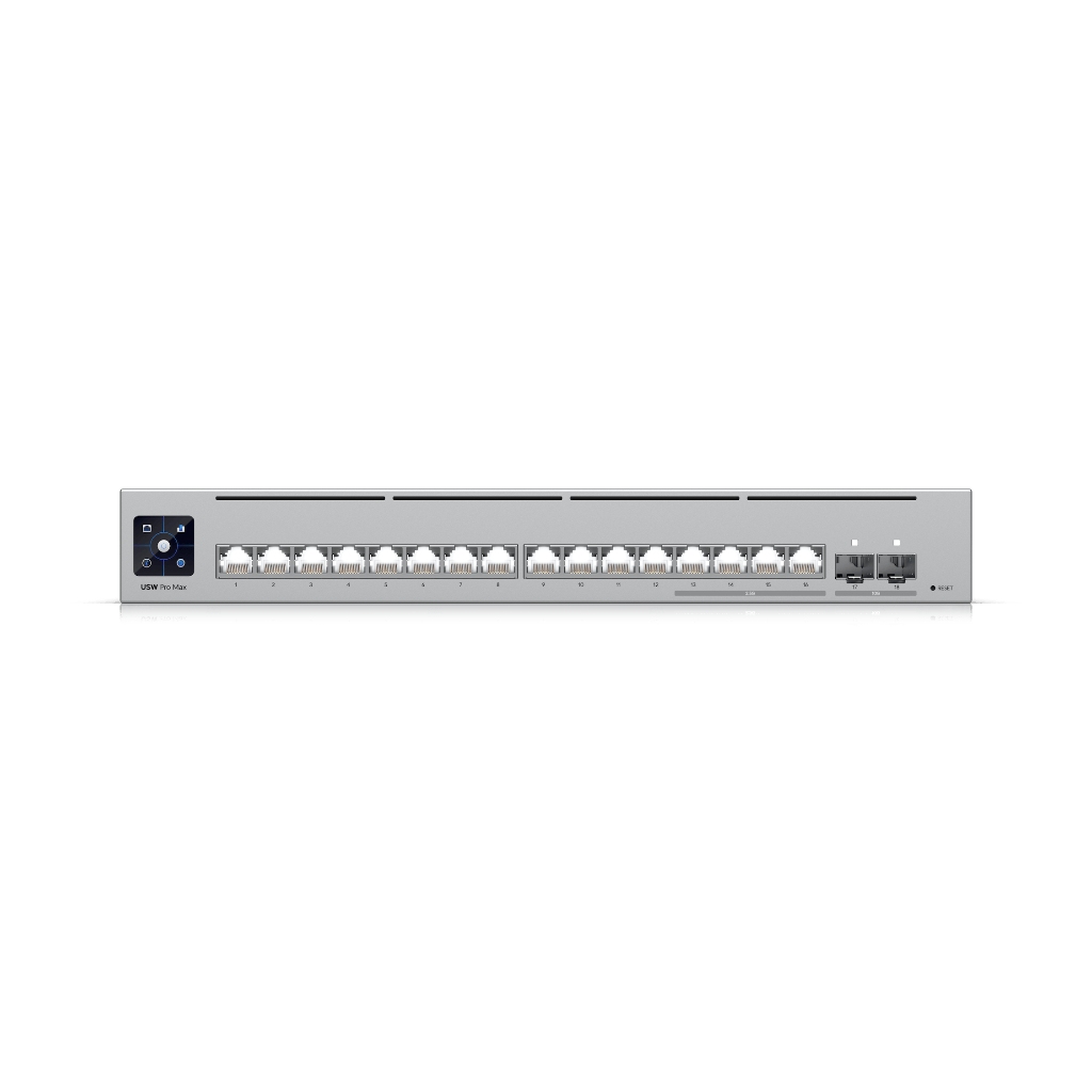 USW-Pro-Max-16-UBNT UniFi Switch Pro Max 16 (USW-Pro-Max-16) | Etherlighting™, 2.5GbE, 10G SFP+ Layer 3 Switch