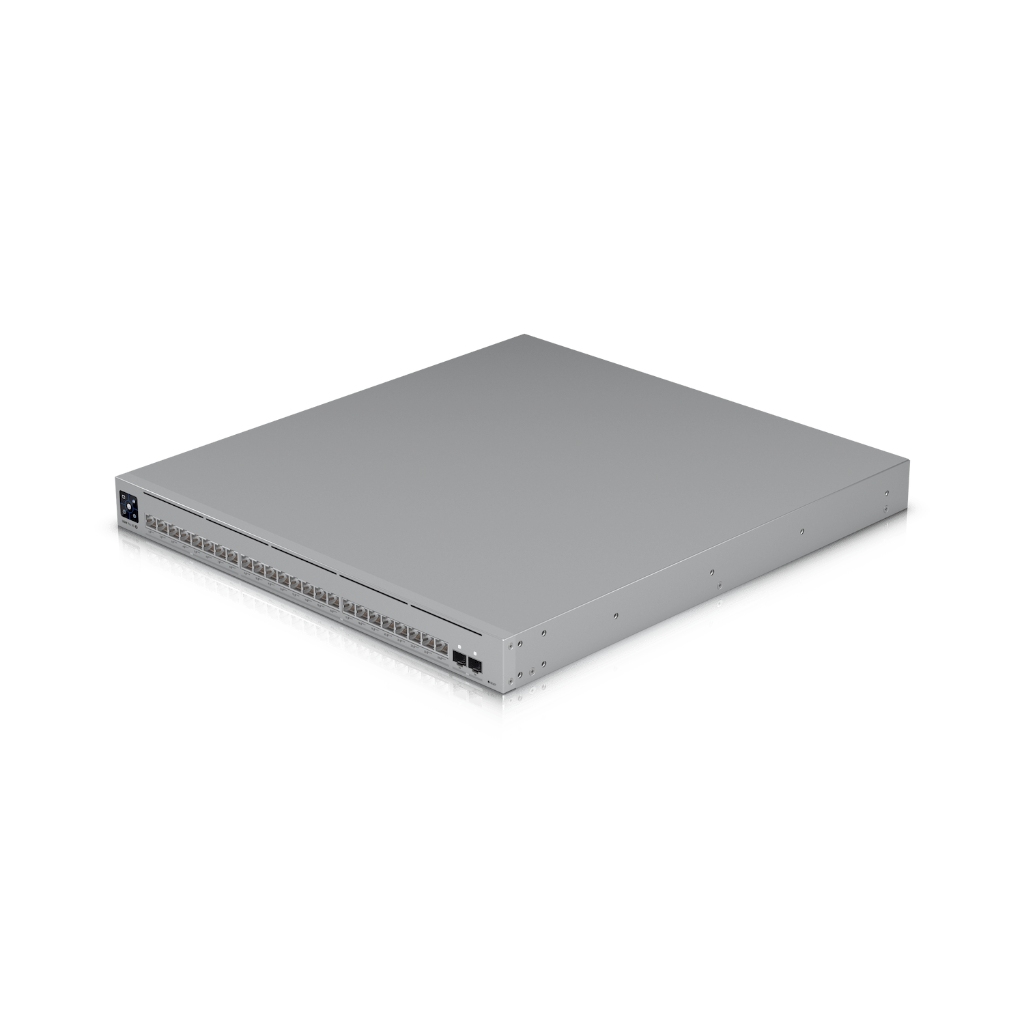 USW-Pro-XG-24-PoE-UBNT UniFi Pro XG 24 PoE (USW-Pro-XG-24-PoE) – 24 Port 10G/2.5G PoE+++ Katman 3 Switch, 25G SFP28 Uplink ve 720W PoE